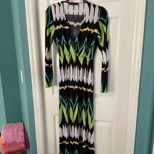 Melissa Masse Maxi Dress, Size Large